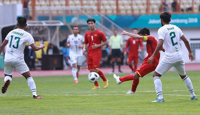 Olympic Việt Nam thắng '3 sao' Pakistan ở trận ra quân ASIAD 18 - ảnh 15