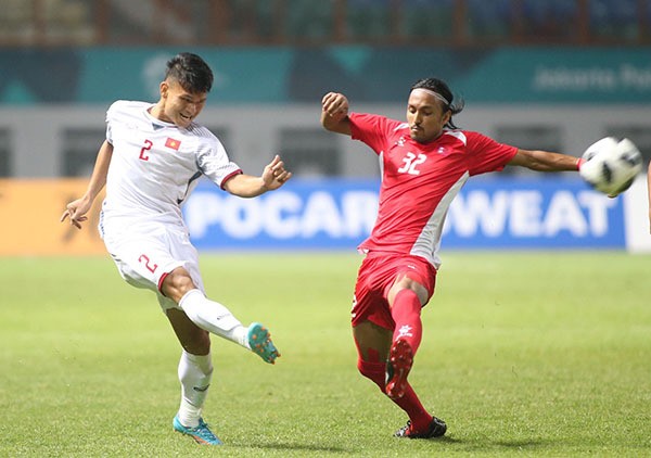 Olympic Việt Nam hạ Nepal, sớm giành vé vào vòng 1/8 ASIAD - ảnh 9
