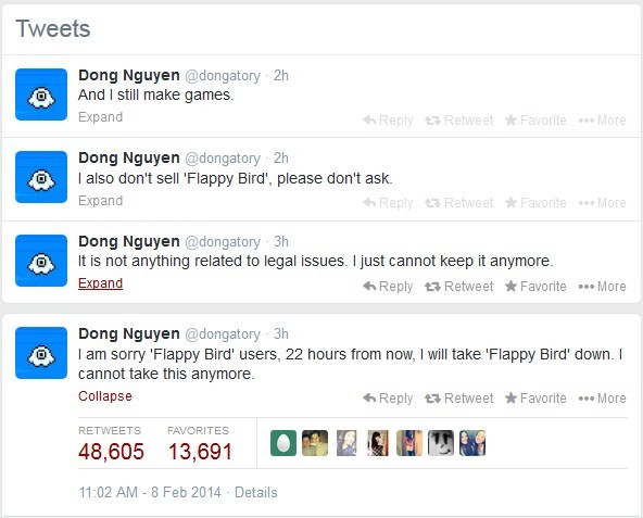 ‘Flappy Bird’ sẽ khai tử trong hôm nay? - ảnh 2