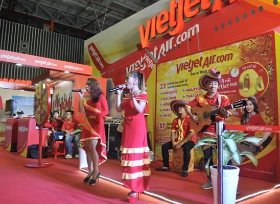 Vietjet nổi bật tại Hội chợ du lịch quốc tế TP.HCM 2016 - ảnh 8