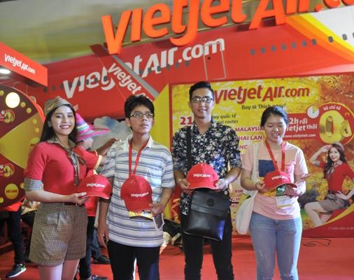 Vietjet nổi bật tại Hội chợ du lịch quốc tế TP.HCM 2016 - ảnh 9