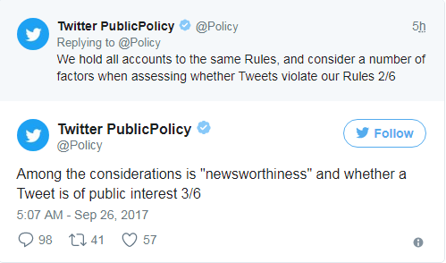 Twitter lý giải tại sao không xóa trạng thái về Triều Tiên của Trump - ảnh 1