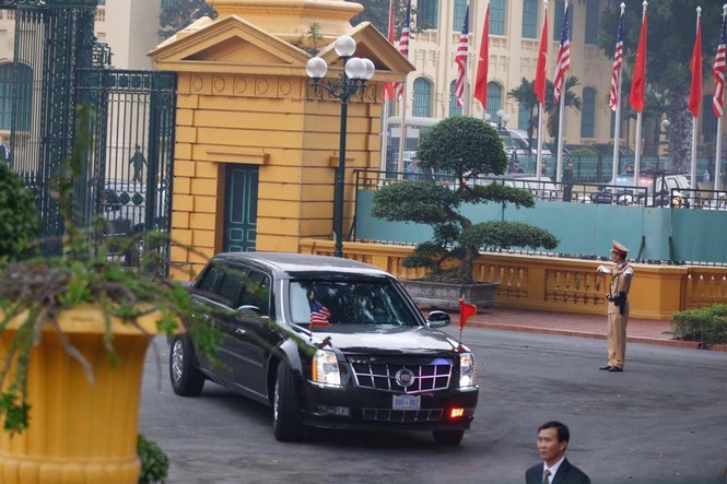 Toàn cảnh lễ đón trọng thể Tổng thống Donald Trump tại Phủ Chủ tịch - ảnh 8