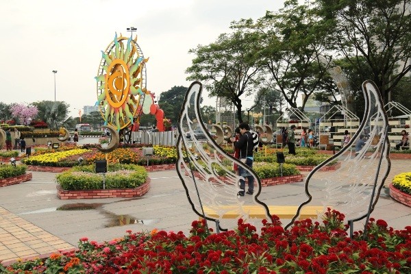 Ngắm mặt trời quay theo gió tại đường hoa 'Xuân sắc màu' bên sông Hàn - ảnh 3