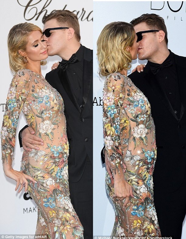 Paris Hilton đẹp như nữ thần với đầm hoa xuyên thấu tại Cannes - ảnh 6