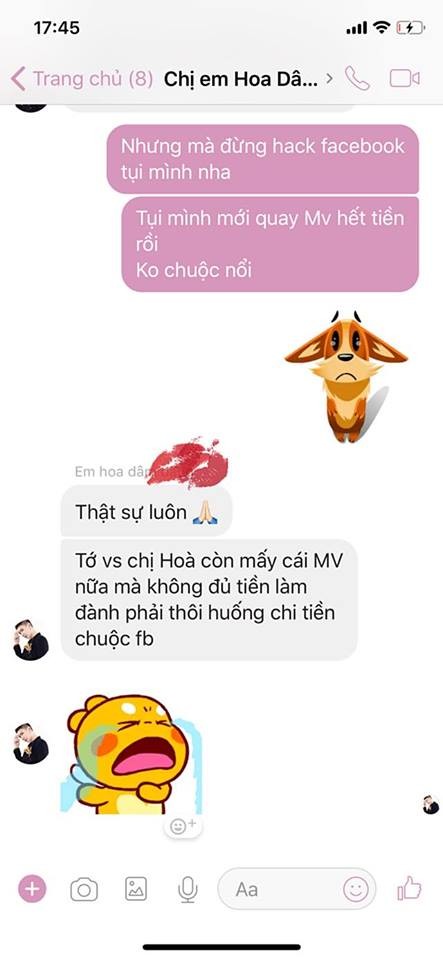Hoà Minzy và Erik ‘lầy’ khi hacker đòi tiền chuộc Facebook Đức Phúc - ảnh 3