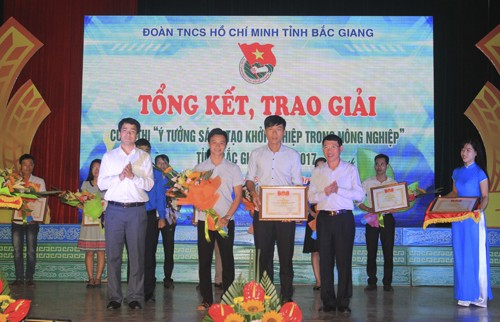 Bắc Giang trao giải cuộc thi ý tưởng khởi nghiệp trong nông nghiệp - ảnh 1