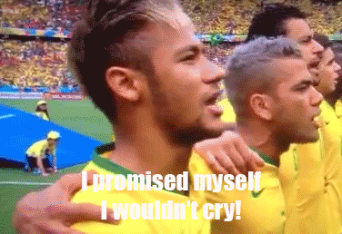 Hát quốc ca, Neymar khóc thút thít, Luiz như hét vào mặt - ảnh 1