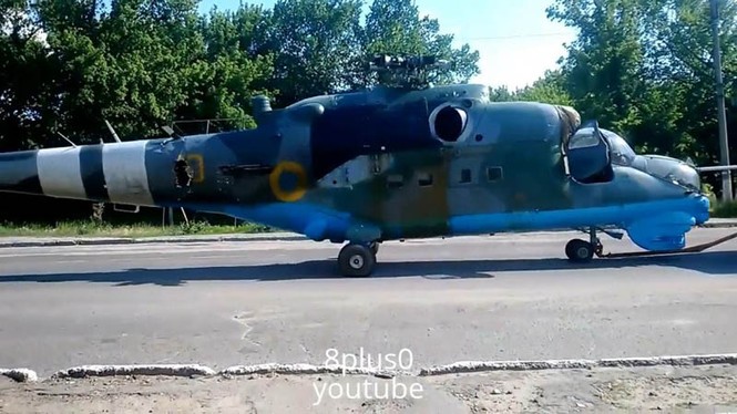 Nhìn gần trực thăng Ukraine bị tự vệ miền Đông bắn hạ - ảnh 6