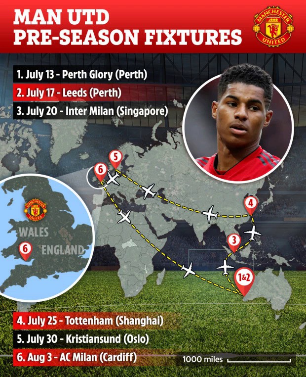 Man United có bao nhiêu cuộc 'tập trận' trước mùa giải? - ảnh 1