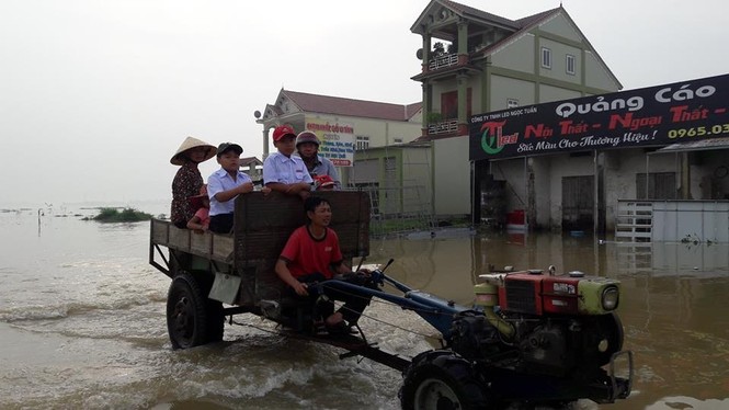 Quốc lộ 7 ngập sâu, xe chết máy ngổn ngang - ảnh 3