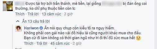Hari Won phản ứng về chỉ trích mê tiền, ‘dựa hơi’ Trấn Thành - ảnh 1