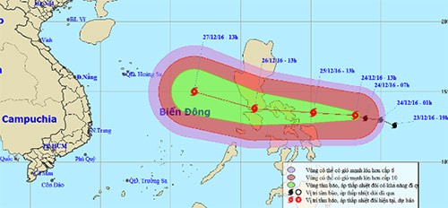 Bão cấp 15 hướng vào biển Đông - ảnh 1