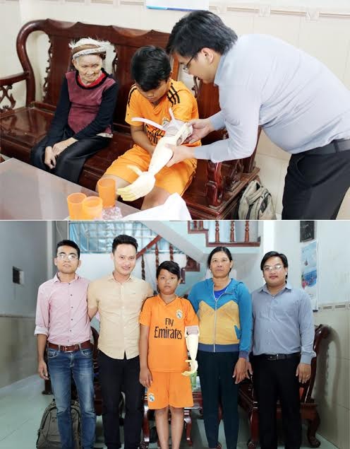 ĐH Duy Tân tặng cánh tay “Robot” cho học sinh khuyết tật - ảnh 1