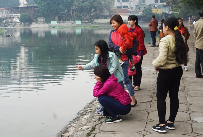 Tình nguyện viên giúp người dân thả cá, dọn túi nilon - ảnh 13