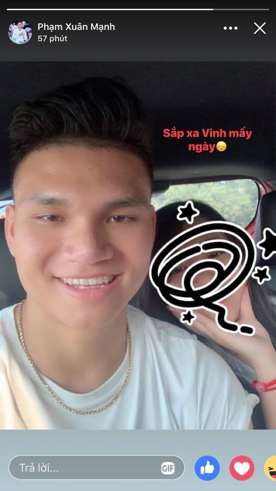 Lộ diện bạn gái xinh như hotgirl cầu thủ Xuân Mạnh ngày Valentine - ảnh 2