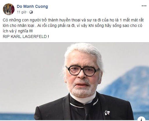 Nhà thiết kế VN: Tạm biệt Karl Lagerfeld với tất cả sự trân trọng - ảnh 1