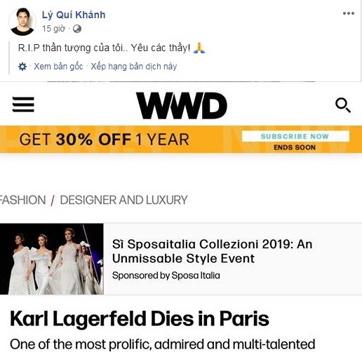 Nhà thiết kế VN: Tạm biệt Karl Lagerfeld với tất cả sự trân trọng - ảnh 2
