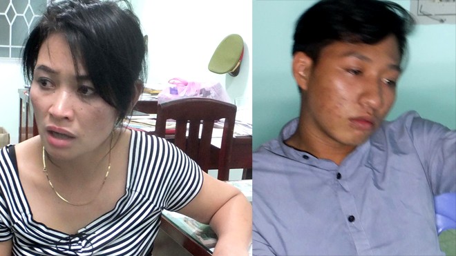 Cặp nam nữ bị cảnh sát cơ động bắt quả tang đang vận chuyển ma túy đá - ảnh 1