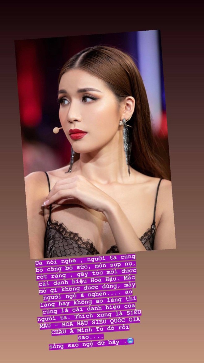 Showbiz 1/4: Minh Tú đáp trả cực gắt khi bị gọi là ‘Hoa hậu ao làng’ - ảnh 1