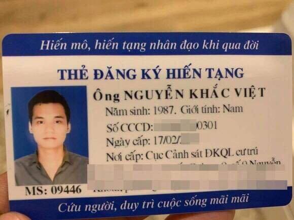 Khắc Việt chia sẻ xúc động sau khi đăng kí hiến tạng - ảnh 1