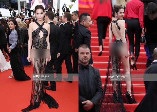 NSƯT Chiều Xuân gây tranh cãi khi bị cho bênh Ngọc Trinh hở bạo ở Cannes - ảnh 1