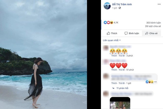 Sau 3 tháng lộ clip nóng, hotgirl Trâm Anh mở facebook đối diện dư luận - ảnh 1