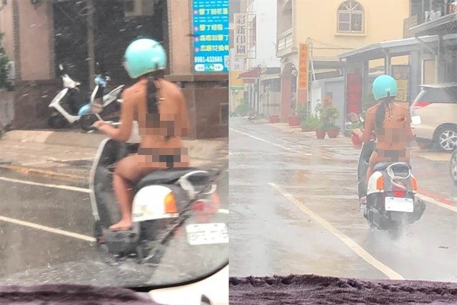 Hai cô gái mặc bikini chạy xe giữa phố gây phẫn nộ - ảnh 2