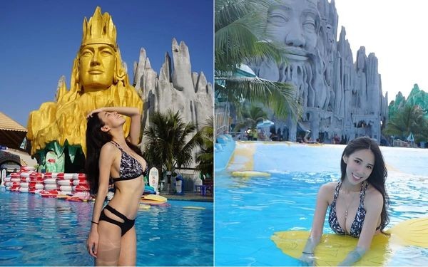 Vì sao hotgirl bị ‘ném đá’ vì mặc bikini tạo dáng phản cảm ở Suối Tiên - ảnh 4