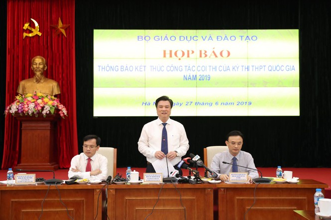 Bộ GD&ĐT họp báo nóng thi THPT 2019: Chưa thấy gian lận có tổ chức - ảnh 6