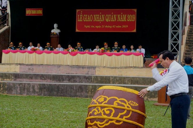 Xúc động Lễ Giao nhận quân năm 2019 tại Nghệ An - ảnh 10