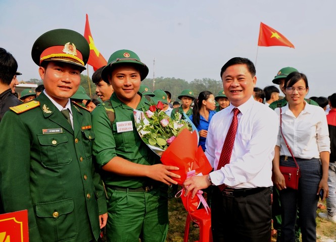 Xúc động Lễ Giao nhận quân năm 2019 tại Nghệ An - ảnh 9