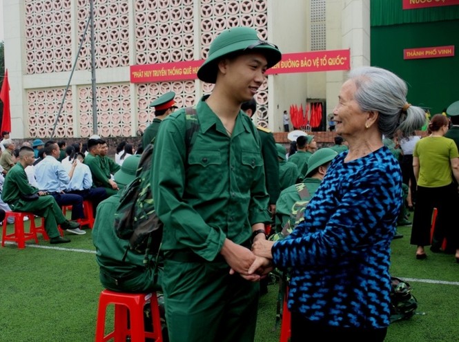 Xúc động Lễ Giao nhận quân năm 2019 tại Nghệ An - ảnh 4