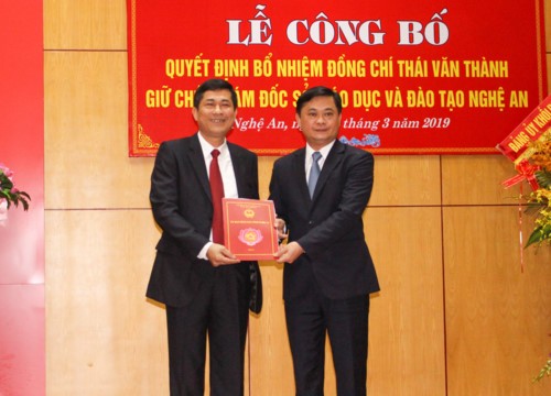 Nghệ An: Bổ nhiệm Phó hiệu trưởng ĐH Vinh làm Giám đốc sở GD&ĐT - ảnh 1