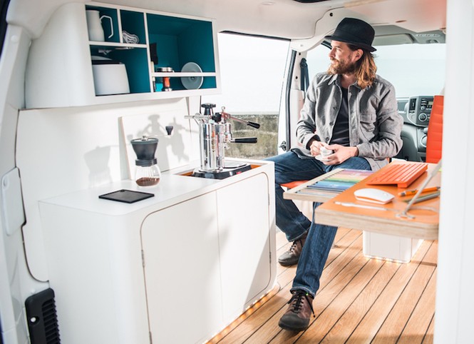 Internet,máy tính,di động,cho phép,tính năng,mở rộng,smartphone,năng lượng, Nissan, e-NV200 WORKSPACe - ảnh 2