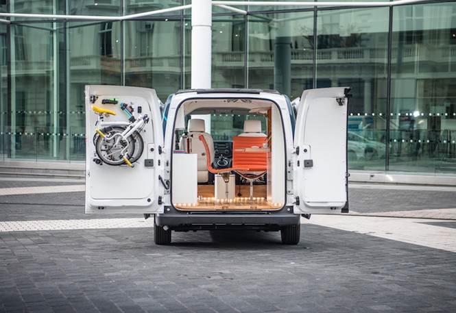 Internet,máy tính,di động,cho phép,tính năng,mở rộng,smartphone,năng lượng, Nissan, e-NV200 WORKSPACe - ảnh 7