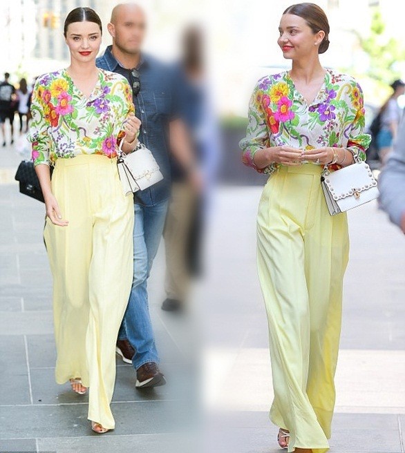 Miranda Kerr đẹp như đóa hoa rạng ngời giữa phố - ảnh 4
