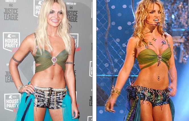 Dàn sao hóa trang thành Britney Spears, Kim Kardashian đi dự Halloween - ảnh 2