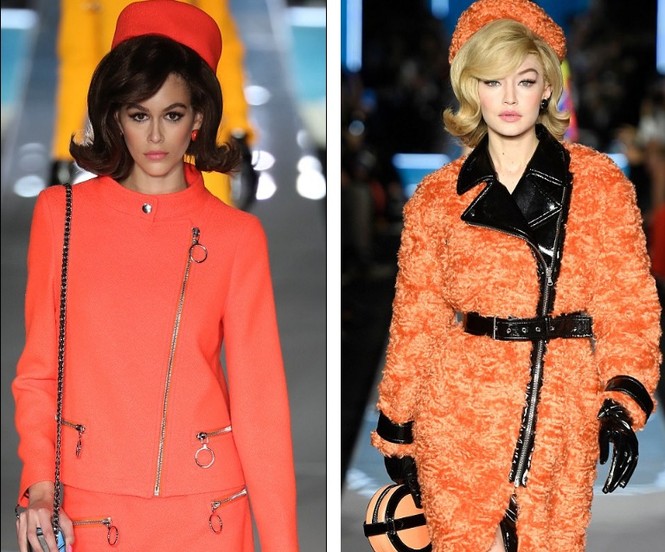 Gigi Hadid Bella Hadid Moschino Jackie O - ảnh 5