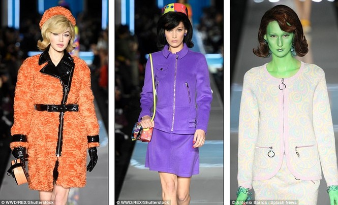 Gigi Hadid Bella Hadid Moschino Jackie O - ảnh 8