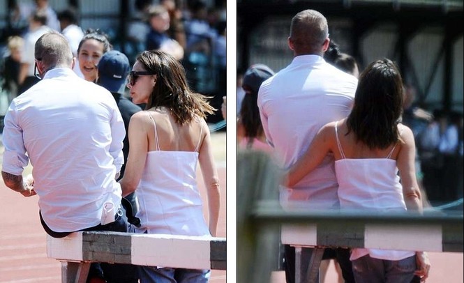 Victoria Beckham vòng tay ôm eo chồng tình tứ, nở nụ cười hiếm hoi - ảnh 11
