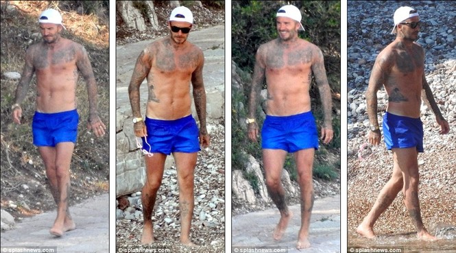 Vợ chồng David Beckham đưa các con đi tắm biển ở Croatia - ảnh 2