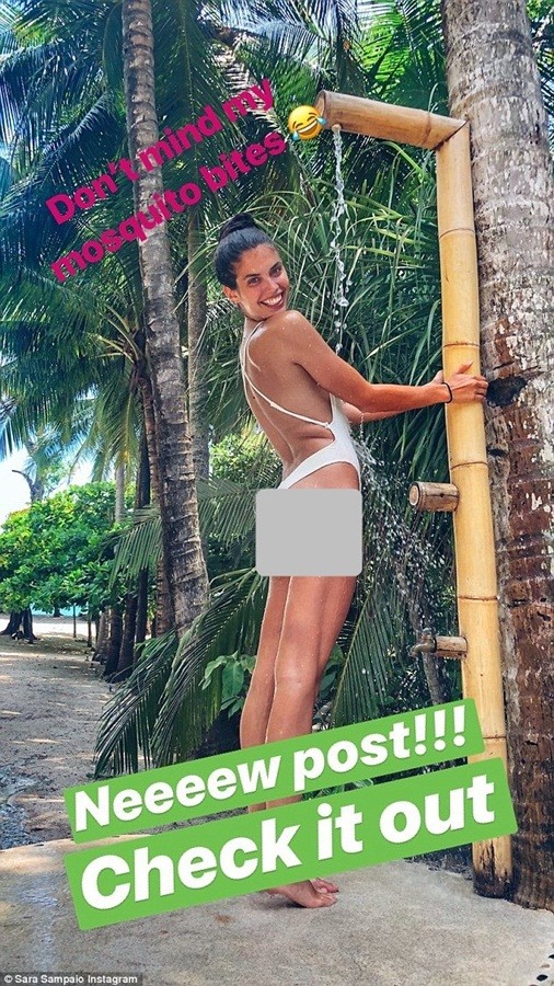 Thiên thần nội y Sara Sampaio dáng thon hút mắt ở Costa Rica - ảnh 6