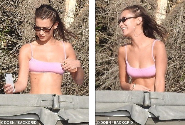 Bella Hadid thả dáng thon ở Malibu - ảnh 4