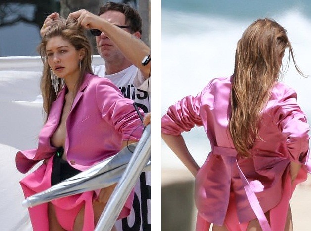 Gigi Hadid không nội y, tươi như hoa khi chụp ảnh ở Brazil - ảnh 2