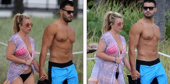 Britney Spears diện áo tắm cùng bồ trẻ kém 12 tuổi tái hiện cảnh Titanic - ảnh 14