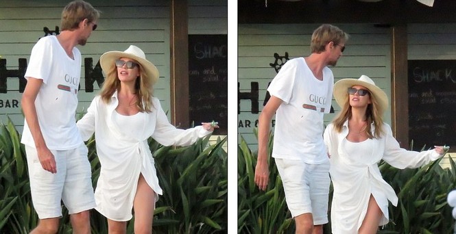 Siêu mẫu Anh Abbey Clancy đẹp như mộng chỉ sau 6 tuần sinh con - ảnh 4