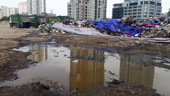 urenco, hà nội, ngập rác, bãi rác nam sơn, yên hòa, khu đô thị cầu giấy, cầu giấy, đông anh, ngập rác - ảnh 2