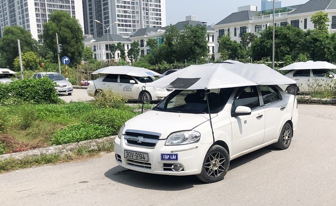 Cận cảnh 7 sân dạy lái xe 'chui' hoạt động công khai giữa Hà Nội nhiều năm - ảnh 3