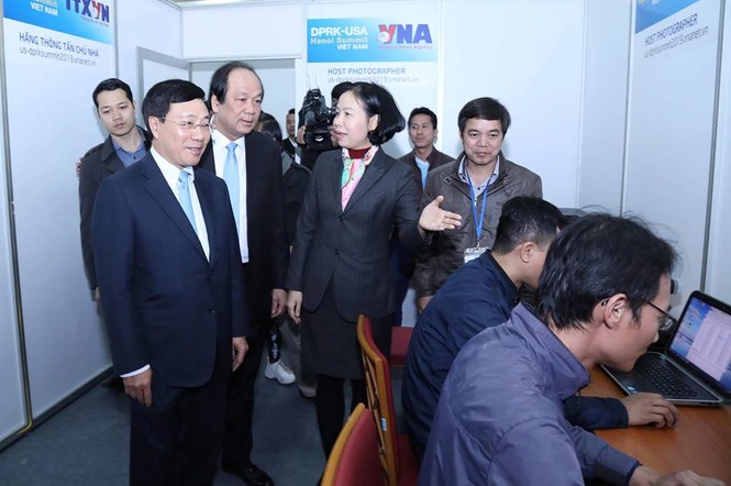 Khai trương Trung tâm Báo chí phục vụ Hội nghị thượng đỉnh Mỹ - Triều - ảnh 1